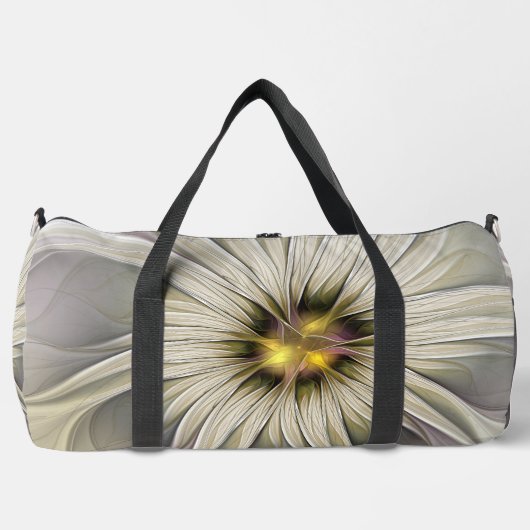 Big Ivory Flower, Abstract Modern Fractal Art Plunjezak (Voorkant)