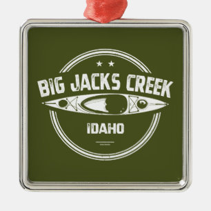 Big Jacks Creek Wild en de Schilderachtig rivier d Metalen Ornament