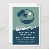 Big Kahuna BBQ Invitation d'anniversaire (Devant / Derrière)