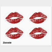 Big Kiss Ovale Sticker (Vel)