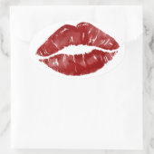 Big Kiss Ovale Sticker (Tas)