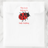 Big Ladybug Schattige Bookplate Label Stickers voo (Tas)