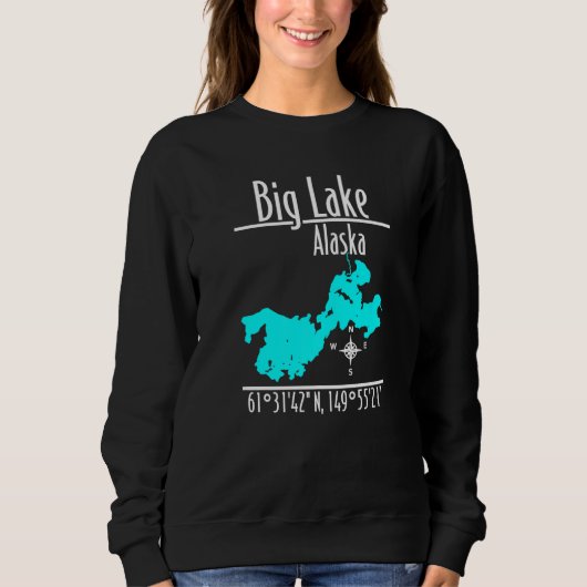Big Lake - Alaska Premium Trui (Voorkant)