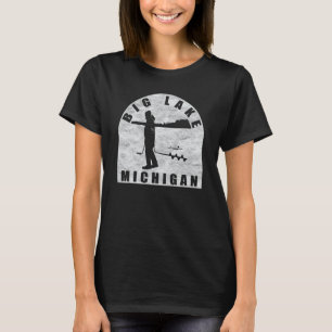 Big Lake Ice Vist Michigan T-shirt