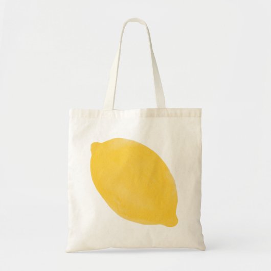 Big Lemon Canvas tas - Illustratie (Voorkant)