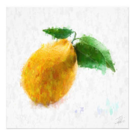 Big Lemon Foto Afdruk