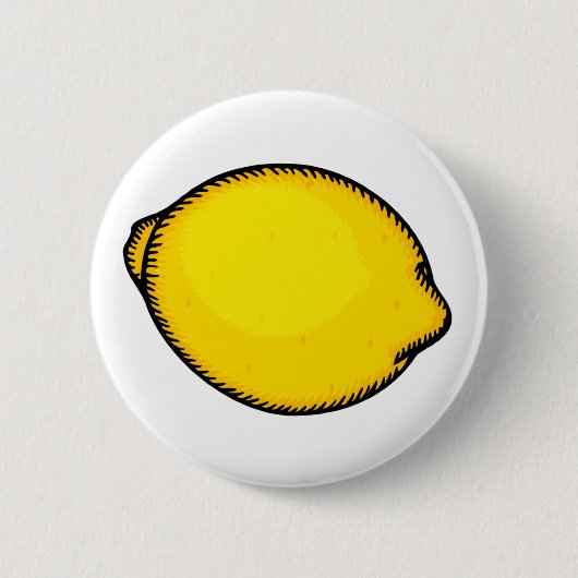 Big Lemon Ronde Button 5,7 Cm (Voorkant)