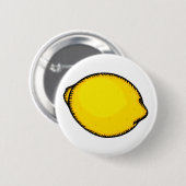 Big Lemon Ronde Button 5,7 Cm (Voorkant /achterkant)