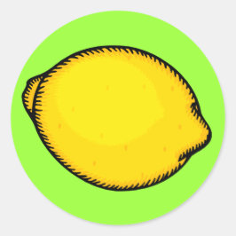 Big Lemon Ronde Sticker