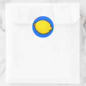 Big Lemon Ronde Sticker (Tas)