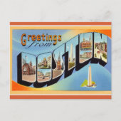  Big Letter Boston Massachusetts Briefkaart (Voorkant)