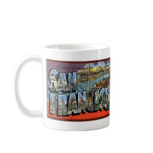  BIG LETTER briefkaart San Francisco, CA