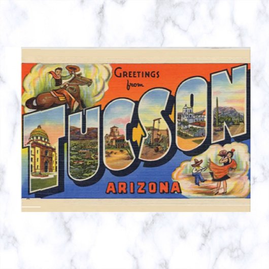 Big Letter Tuscon Arizona Briefkaart