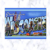 Big Letter Wisconsin Briefkaart