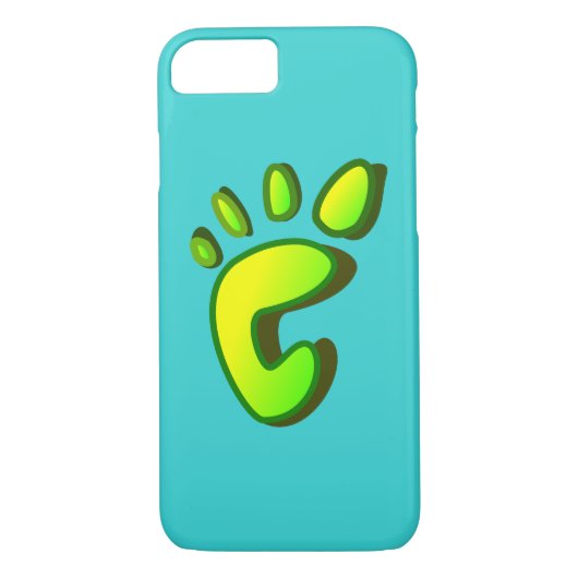 Big Lime Green Footprint Case-Mate iPhone Case (Achterkant)