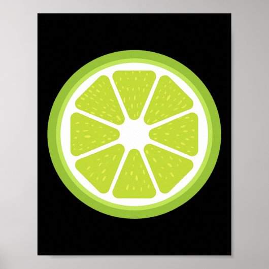 Big Limoen Sliced Costume Cute Easy Fruit Hallowee Poster (Voorkant)