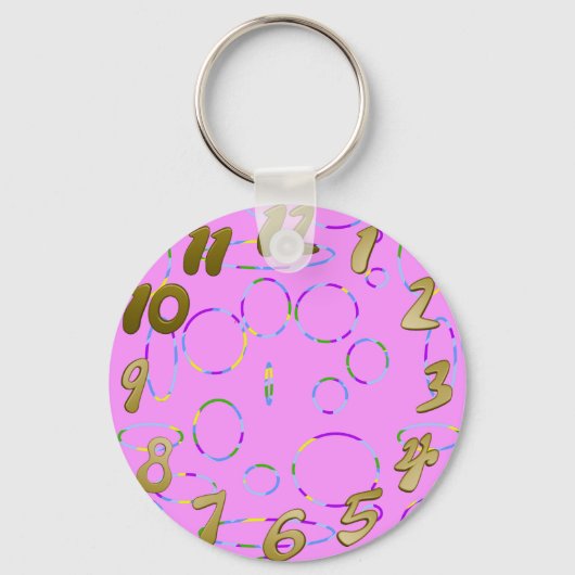 Big Loops op Pink Apple Watch Band Sleutelhanger (Voorkant)