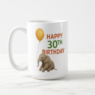 Big Love at 30 : Elephant Birthday Mug
