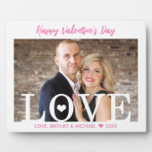 Big LOVE letters | Roze script moderne foto Fotoplaat (Voorkant)