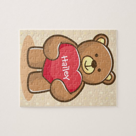 Big Love Teddy Bear 8x10 Legpuzzel (Horizontaal)