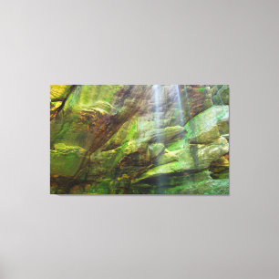 Big Lyon Herfsten, Mohican State Park, Ohio Canvas Afdruk