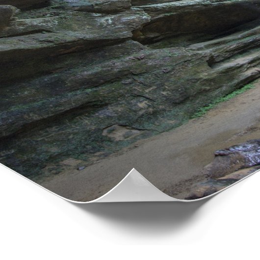 Big Lyon Herfsten, Mohican State Park, Ohio Poster (Hoek)