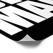 Big Mac Cool Unique And Funny Black White Poster (Hoek)