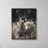 Big Meadows Buck Stretted Canvas Print (Voorkant)