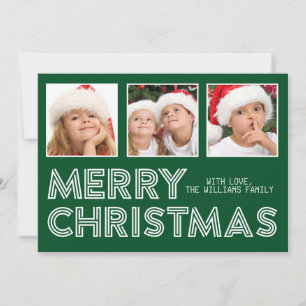 Big Merry Christmas 3 Instagram-fotokaart Feestdagenkaart