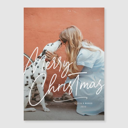 Big Merry Holiday Photo Magnet (Voorkant)