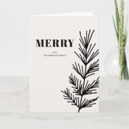 Big Merry & Leaves Feestdagen Kaart