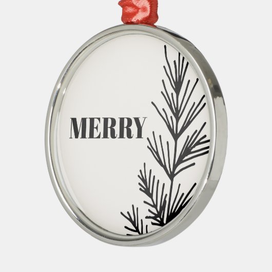 Big Merry & Leaves Ornament (Links)