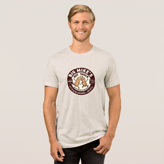 Big Mike's Nut Shack (Fictional) Tri-Blend Shirt (Voorkant volledig)