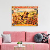 Big Minstrel Jubilee Charge San Juan Hill Canvas Afdruk (Insitu (Woonkamer))