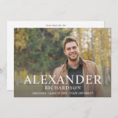 Big Mod Name Foto Afstuderen Aankondiging (Voorkant / Achterkant)