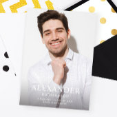 Big Mod Name Photo Afstuderen Vertical Announcemen Kaart