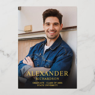 Big Mod Nom Photo V Photo D Graduate Faire-part