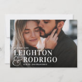 Big Moment | Full Photo Wedding Save The Date (Voorkant)