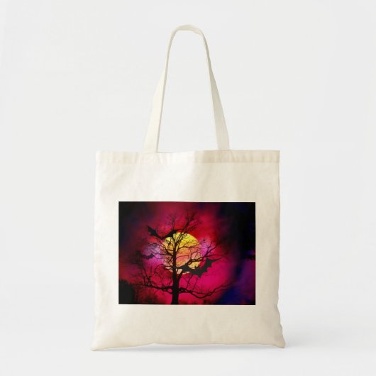 Big Moon en Dead Tree Halloween Bags Tote Bag (Voorkant)