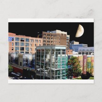 Big Moon Hanging over Kansas City Briefkaart