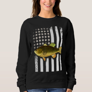 Big Mouth Bass American Flag USA Large Mouth Bass Trui