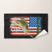 Big Mouth Basse Pêche USA (Serviette à main)