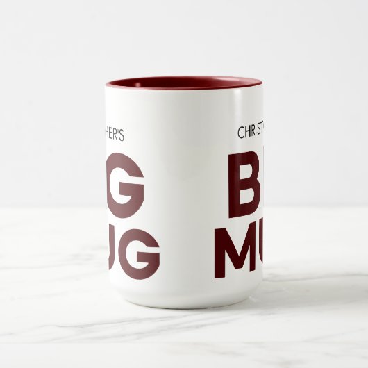 Big Mug de Bourgogne | Grosse Mug | Mug de nom per (Centre)