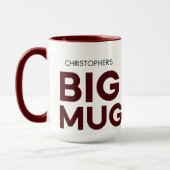 Big Mug de Bourgogne | Grosse Mug | Mug de nom per (Gauche)