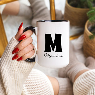 Big Mug Grosse Mug Monogramme de nom personnal
