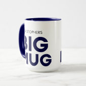 Big Mug | Grosse Mug | Mug de nom personnalisé (Devant gauche)