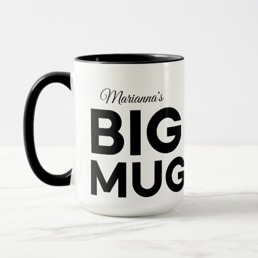 Big Mug | Grosse Mug | Nom personnalisé du script (Gauche)