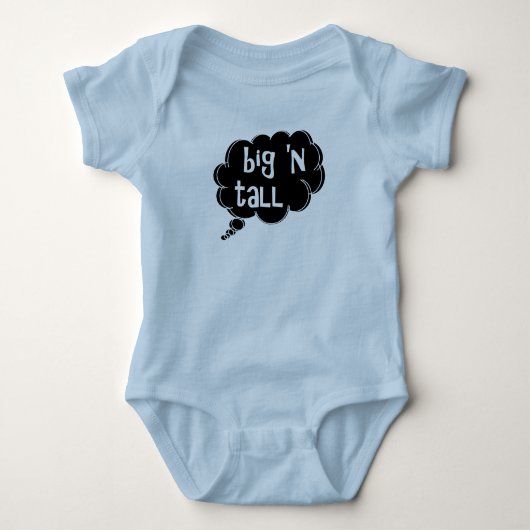 Big 'N Tall baby bodysuit door dalDesignNZ (Voorkant)