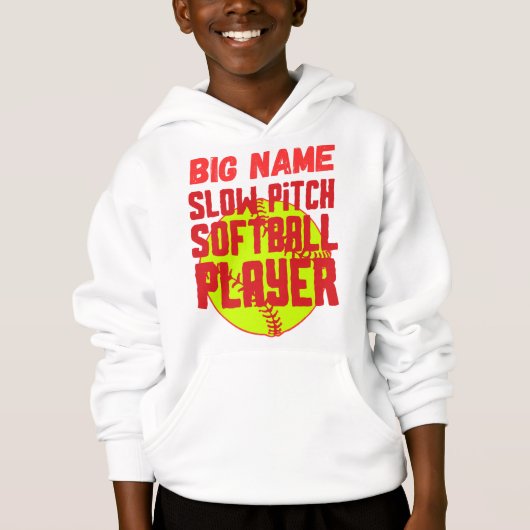 Big name slow pitch softball speler (Voorkant)