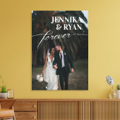 Big Names White Overlay for ever Wedding Photo Can Canvas Afdruk (Insitu (Woonkamer))